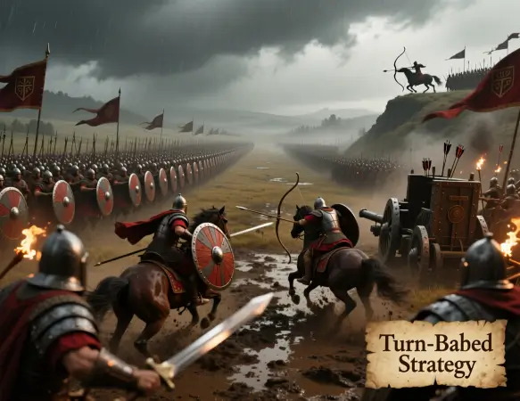 Empire Tactics: Total War strateji oyunu - savaş haritası görünümü